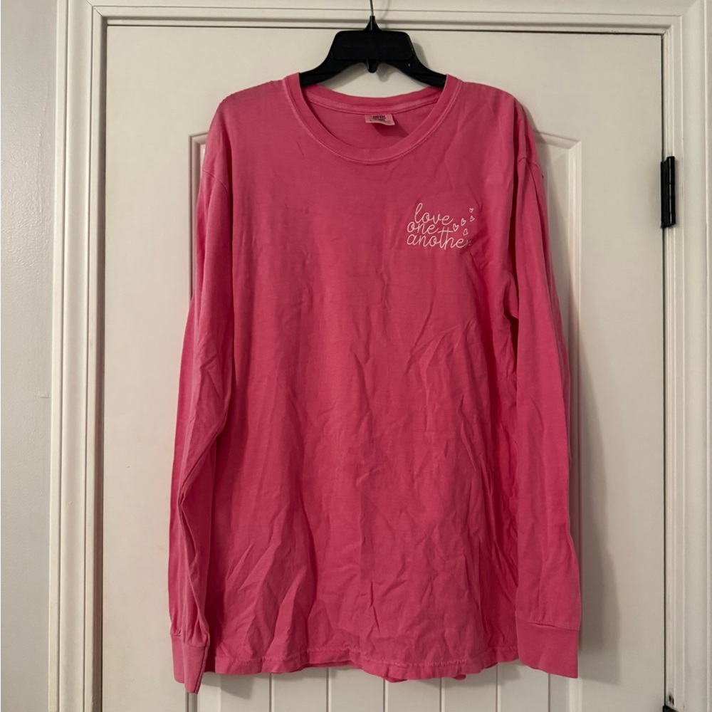 Comfort Colors Pink Crewneck Tee